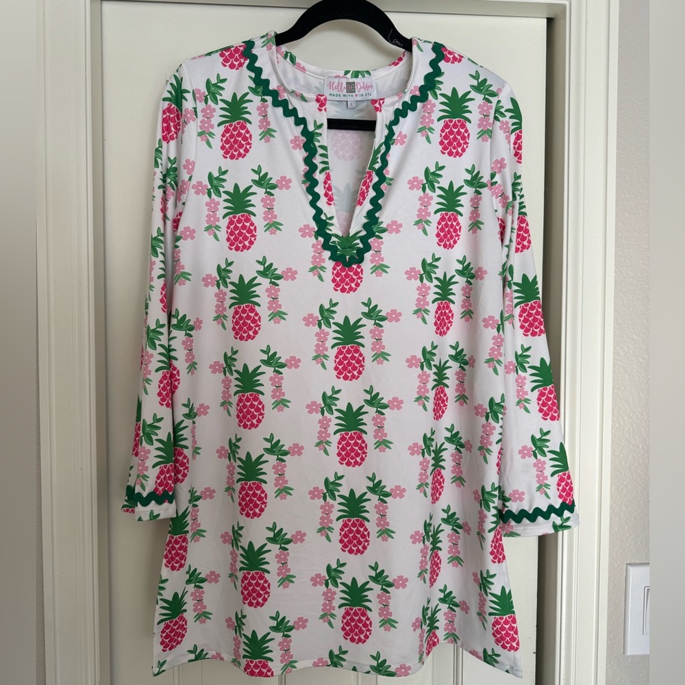 Hello Dobson Pineapple Tunic Excellent Condition size Large